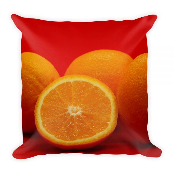 Sierkussen sinaasappel fruit rood